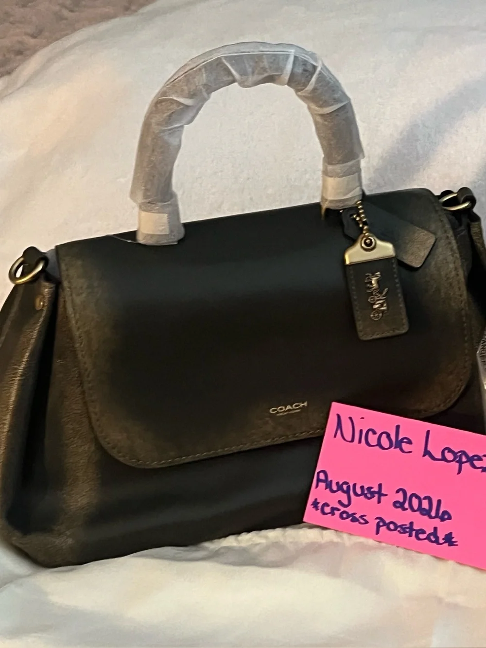 *NWT* Coach Slouchy Rogue Top Handle Bag In Loved Leather (Purchased Coach)
